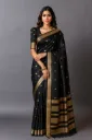 Gadwal Paithani Black