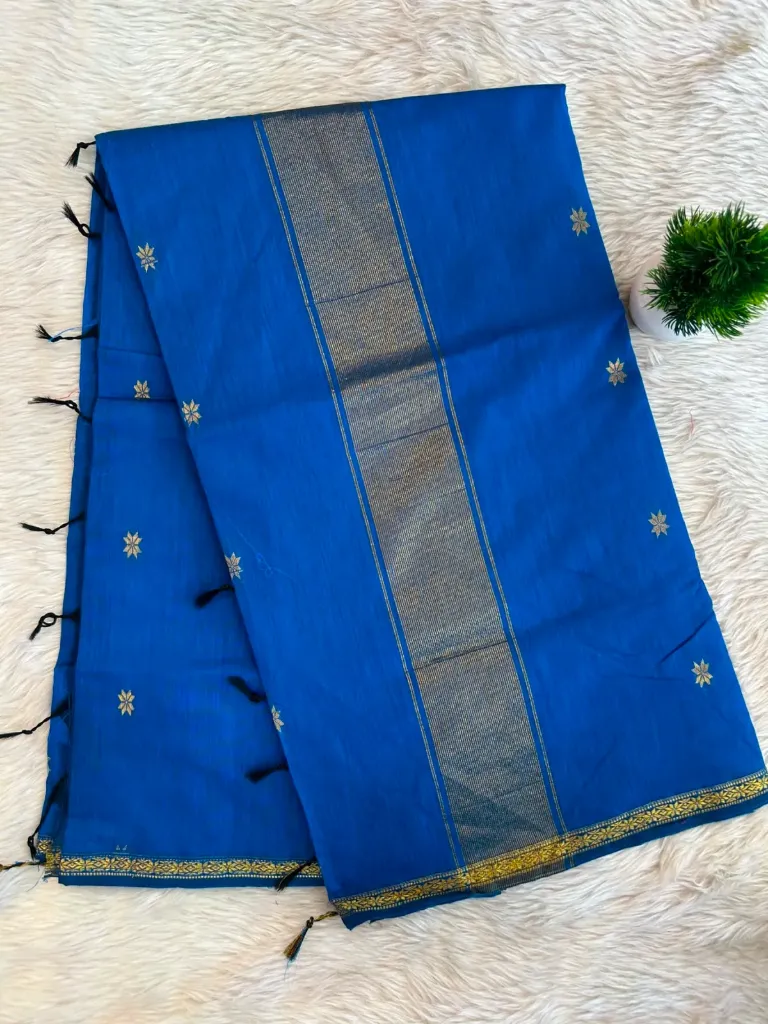 Karna Fool Maheshwari Blue