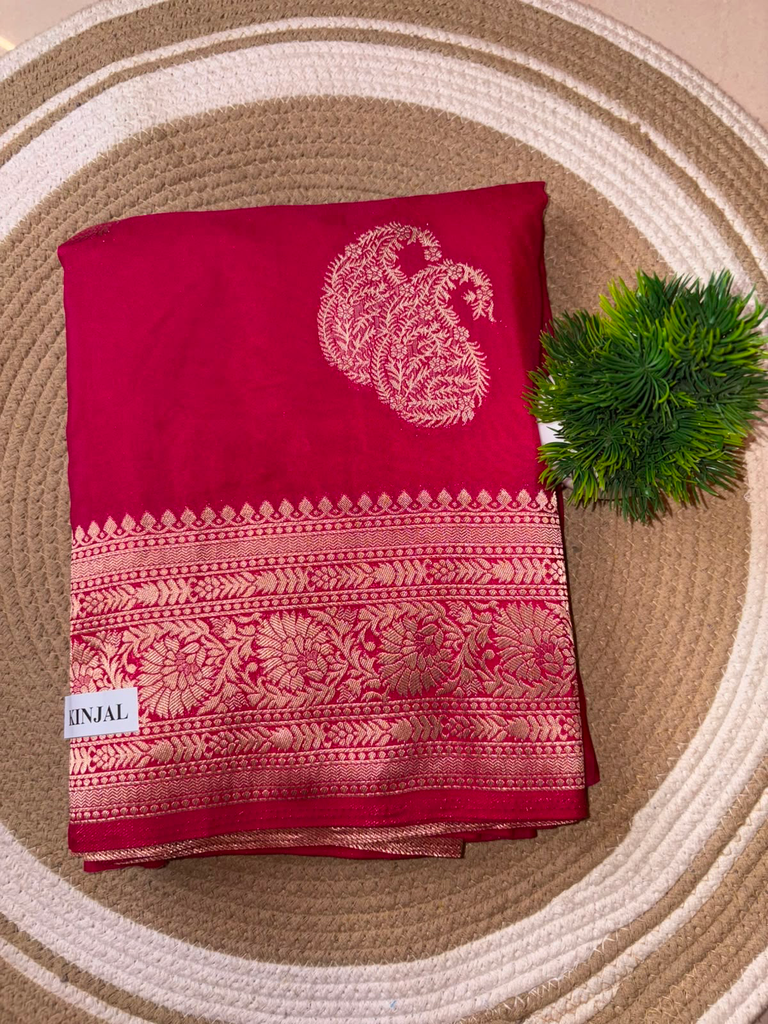 Kinjal Banarasi Khaddi Georgette Rani