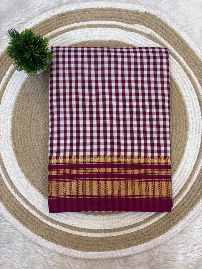 Cheks tamtam silk maroon